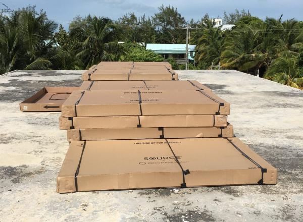 high energy efficiency Air-Conditioning Units in select public buildings in Caye Cualker