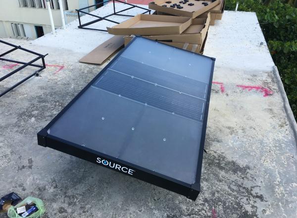 high energy efficiency Air-Conditioning Units in select public buildings in Caye Cualker